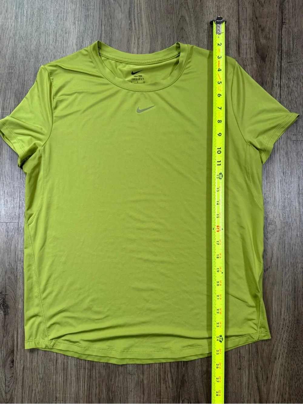 Nike One Dri-Fit Running T-Shirt Lime Green Size Small